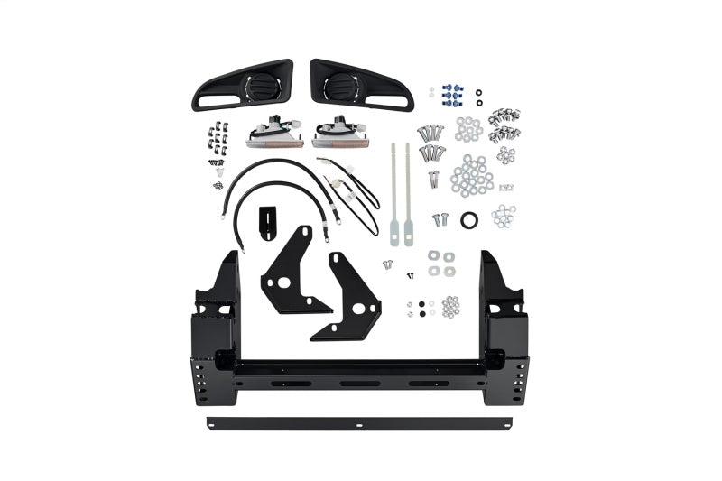 ARB Deluxe Combination Bull Bar — winch cradle and recovery point detail
