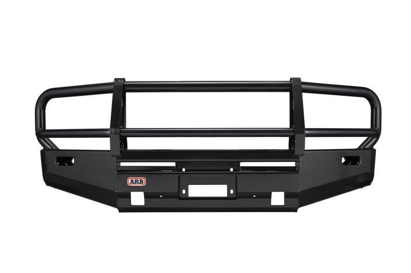 ARB Ford Super Duty bull bar front-on view showing winch aperture