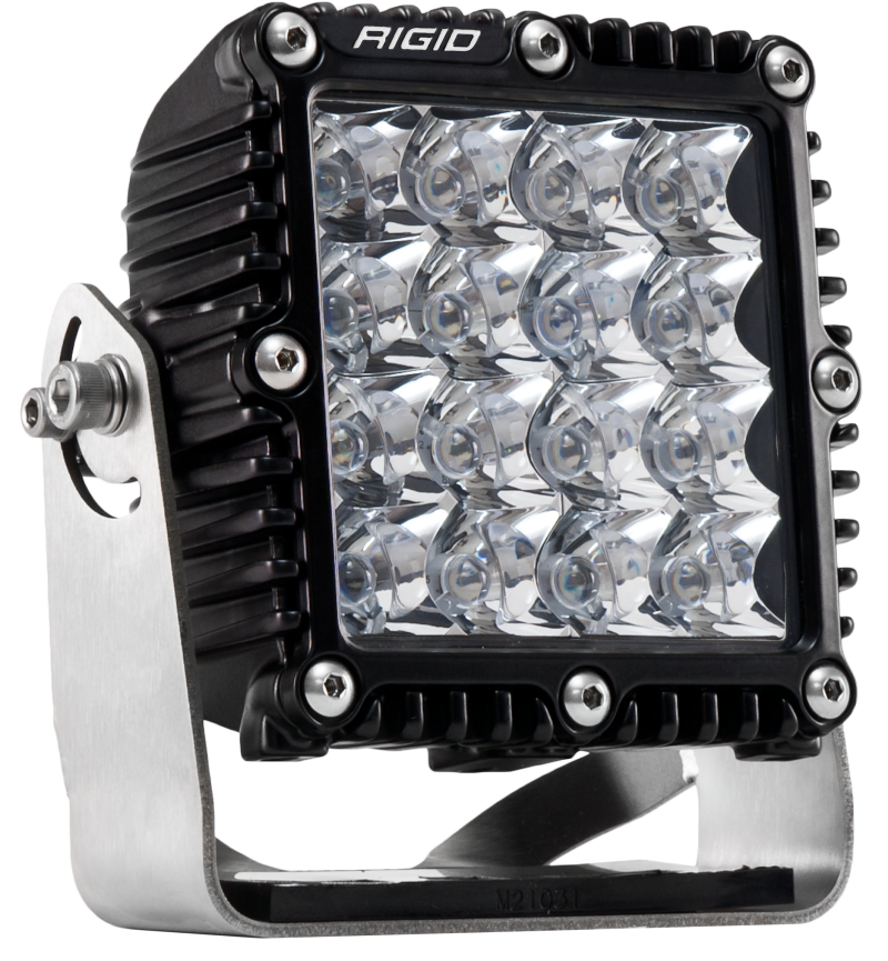 Rear view of the Rigid Q-Series Pro housing showing the vibration isolator and mounting hardware