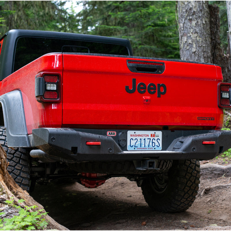 ARB rear bumper lower tube end cap detail