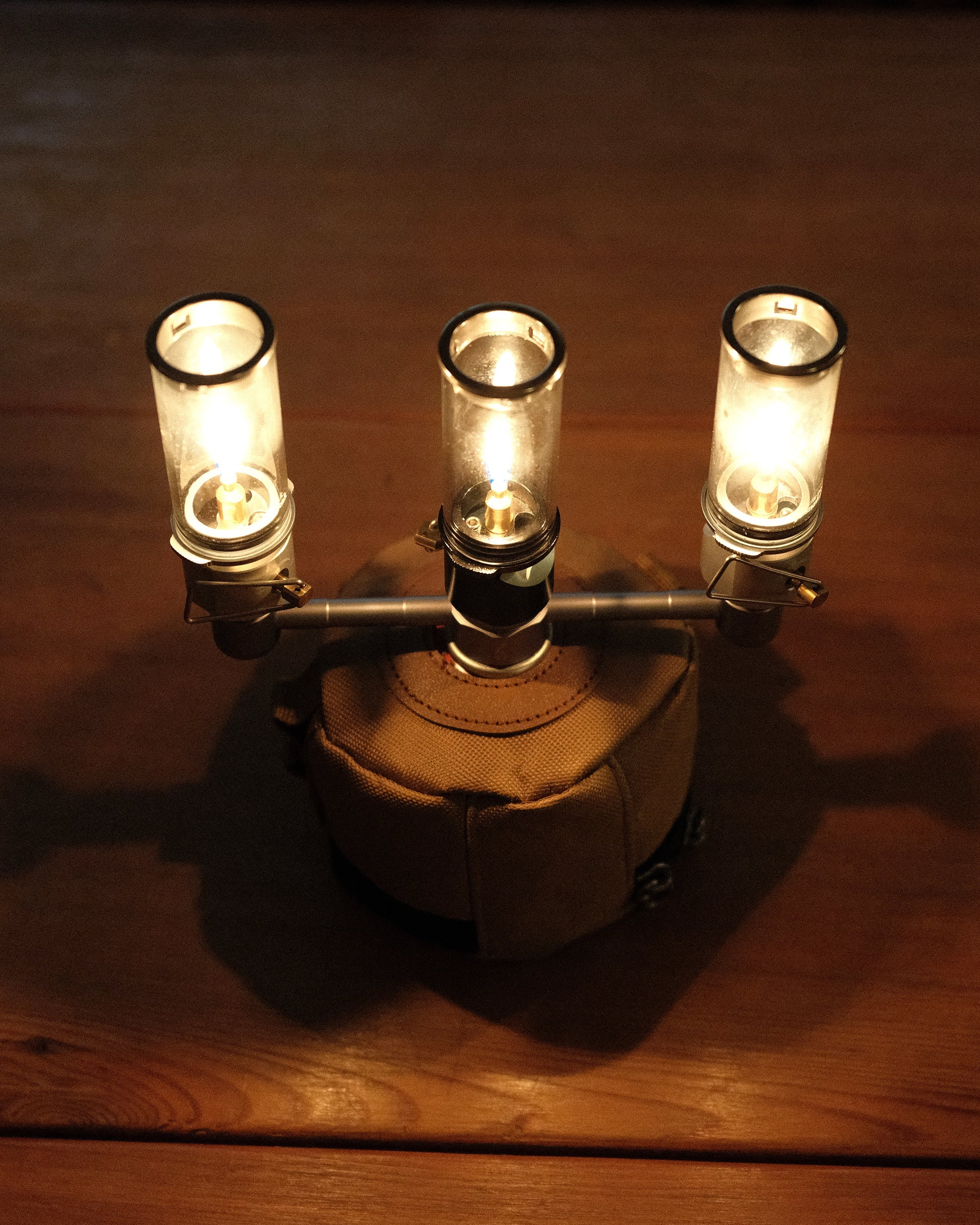 Candelabra 3-in-1 Gas Splitter For Snow Peak Mini Flame