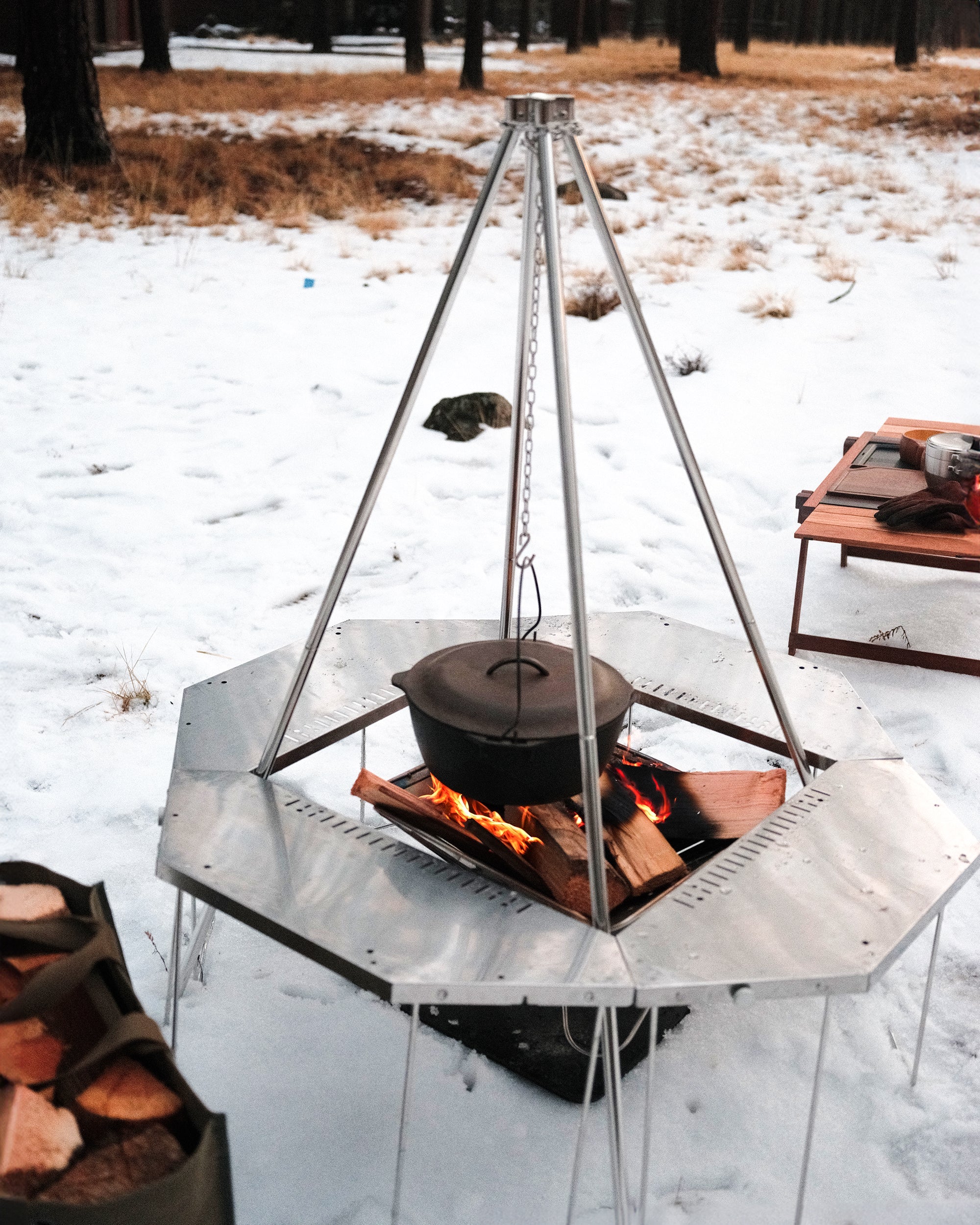 Quadrapod Stainless Steel Cooking Rack