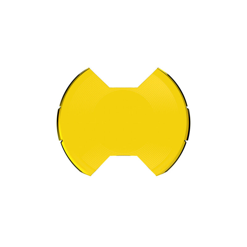 KC HiLiTES SlimLite 8in LED Light Shield SAE Driving - Selective Yellow (Shield Only), detail view
