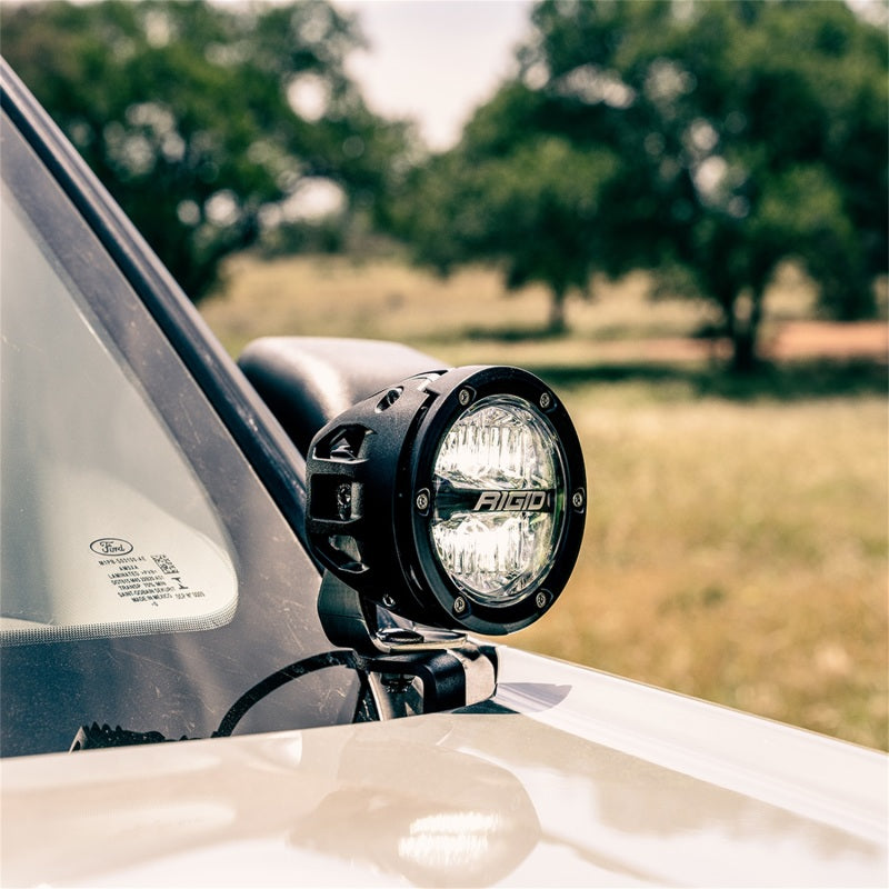 Wiring harness and switch included with the RIGID Bronco Sport A-pillar light kit