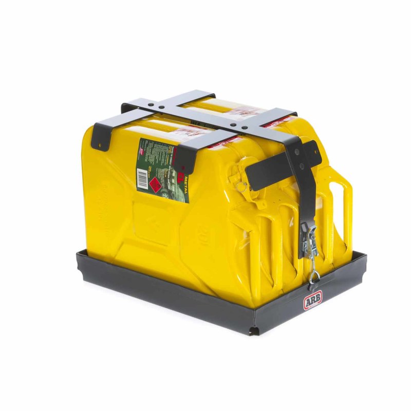 ARB double jerry can holder frame detail