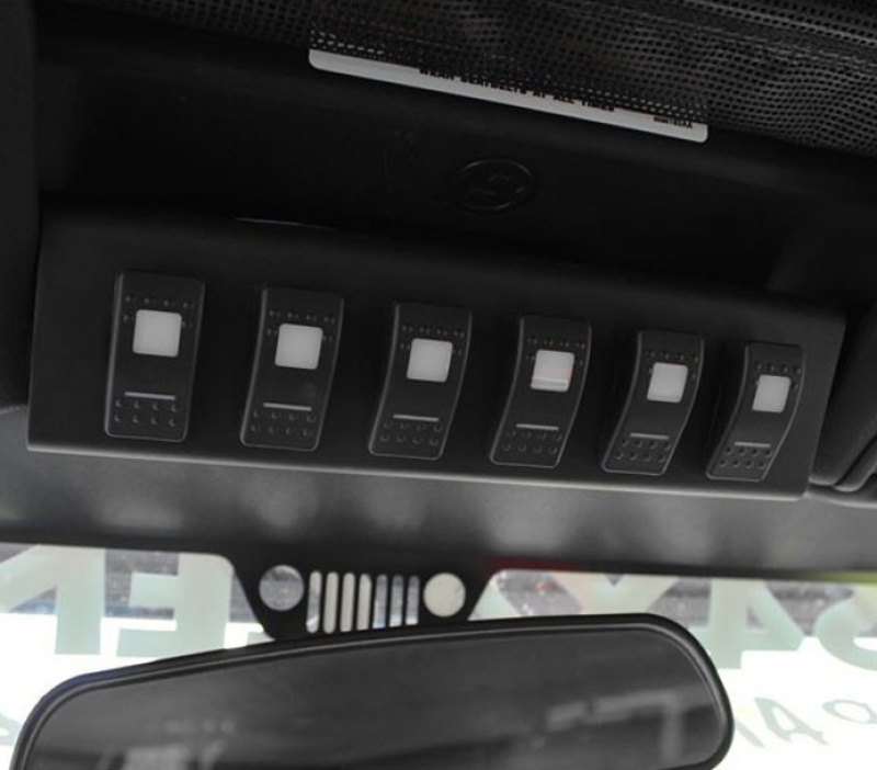 sPOD 09-18 Jeep Wrangler JK SourceLT w/Red LED Switch Panel