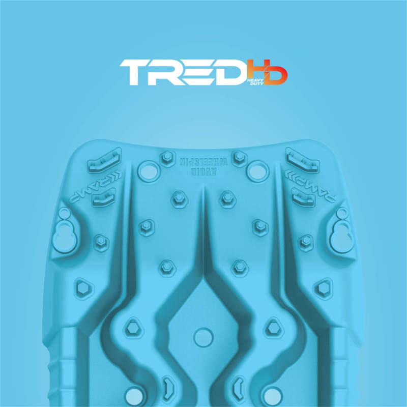 TRED HD recovery board under a vehicle tire during off-road recovery — Aqua