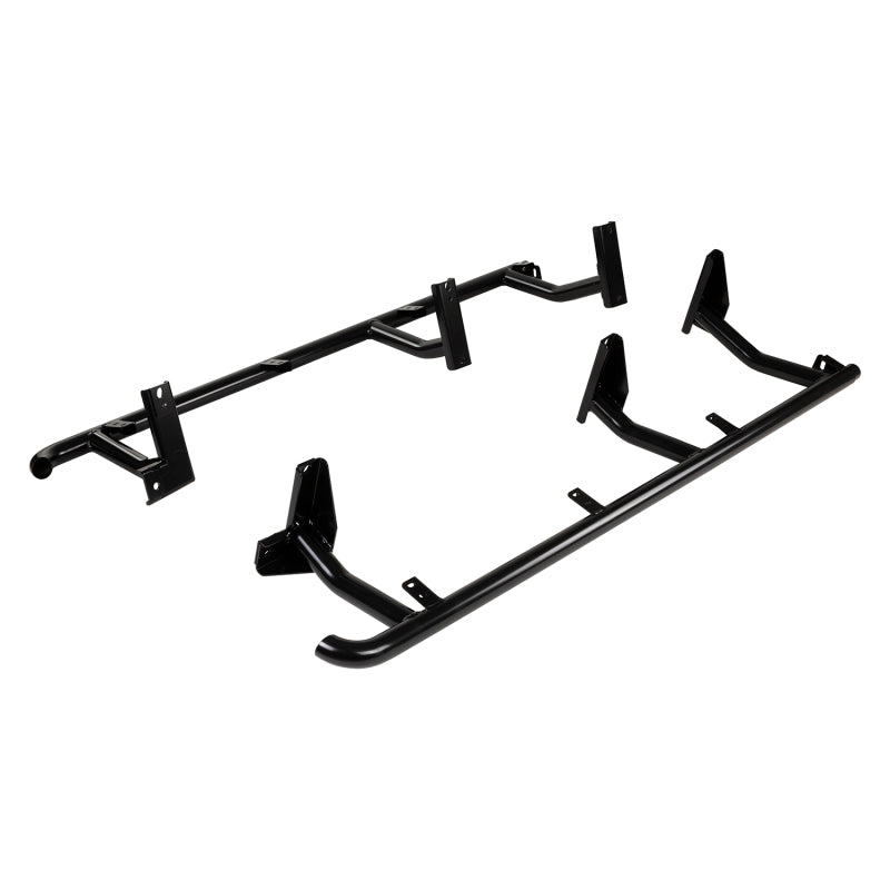 ARB Deluxe rear side rails for Land Cruiser 100 Series — mounting point view
