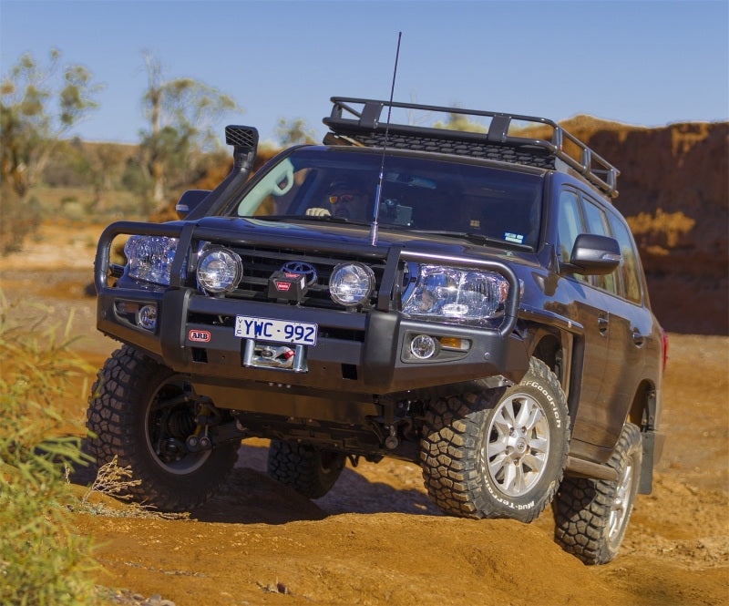 ARB Winch Bull Bar for 2013-2015 Toyota Land Cruiser 200 Series — front three-quarter studio view