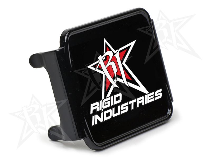 Rigid Industries E-Series 6in light cover in black, close-up product shot