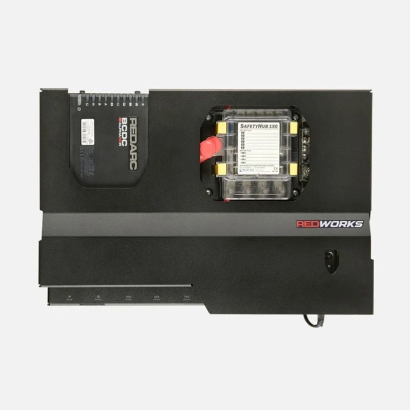 REDARC REDWorks Nomad50 Power Panel with 50A BCDC Alpha R Charger, view 1