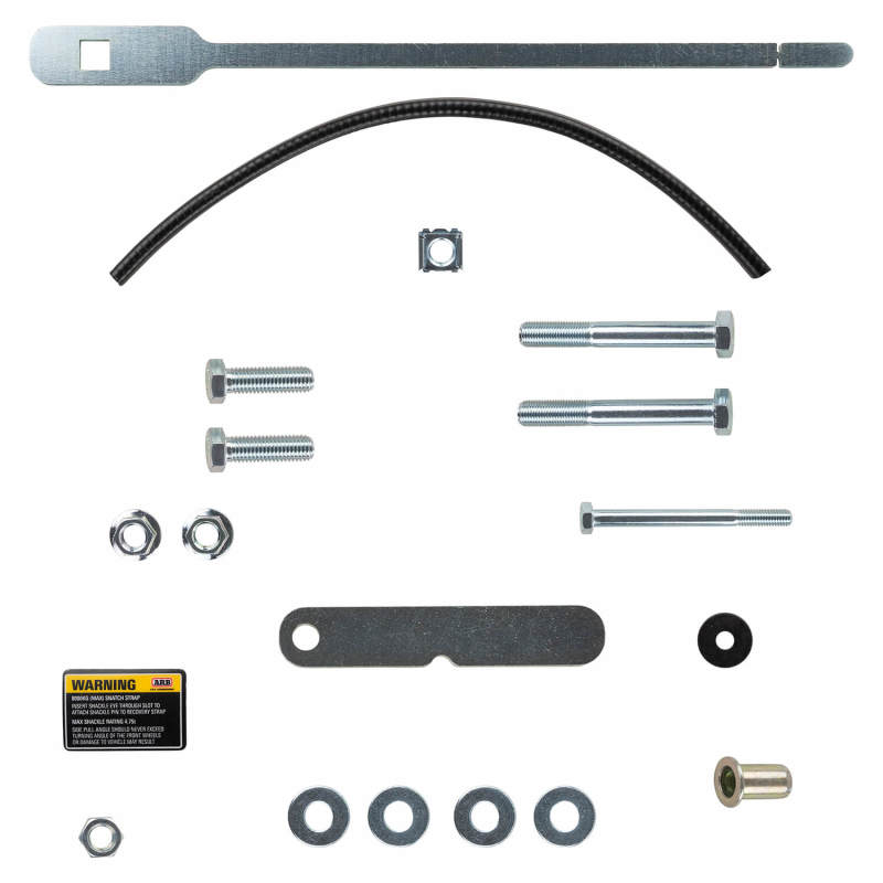 ARB 8T rated left-hand recovery point for Toyota FJ Cruiser and Prado 150 — chassis mounting profile