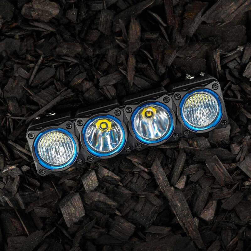 KC HiLiTES FLEX ERA LED Light Bar Bezel Kit for 10in. Segments - Blue, connection detail