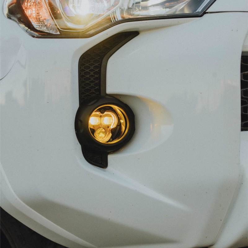 KC HiLiTES FLEX ERA 3 Dual Mode SAE Fog Light Master Kit - 2-Light for Toyota Tacoma/4Runner/Tundra, in use