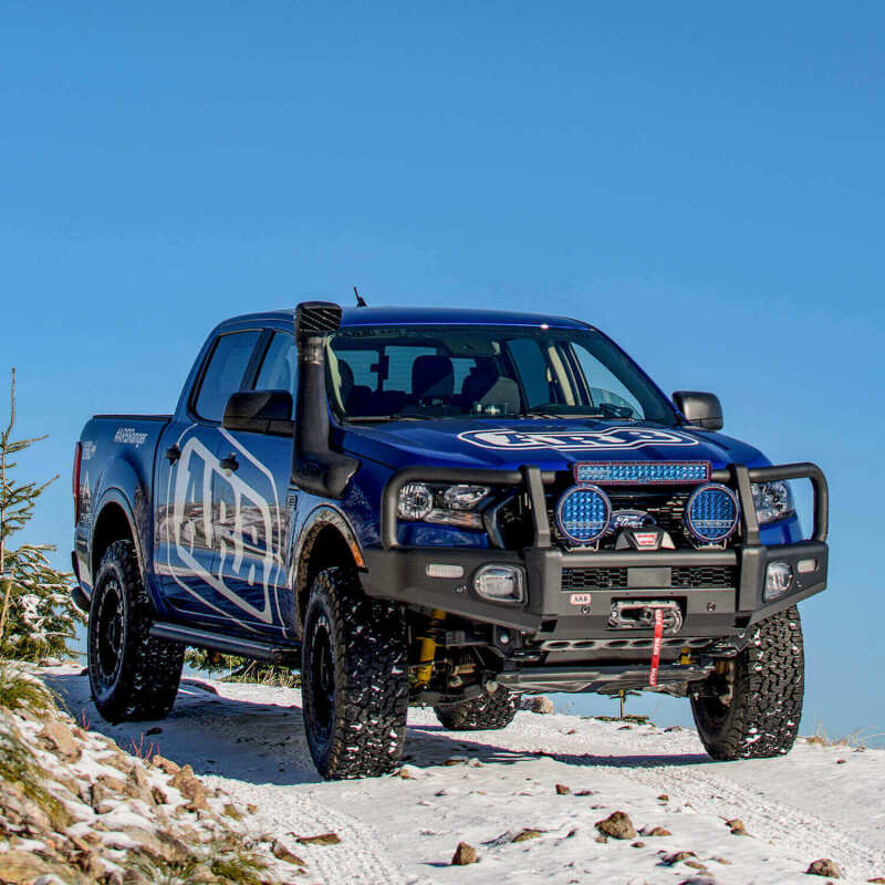 ARB Summit winch bumper kit components for the Ford Ranger
