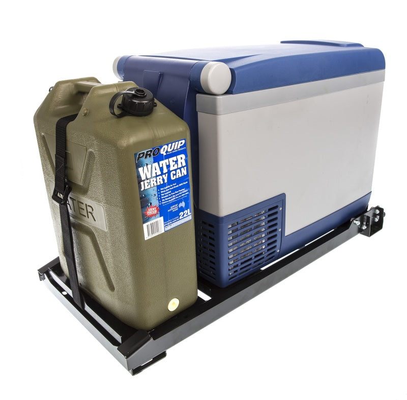 ARB extended fridge slide — tie-down strap