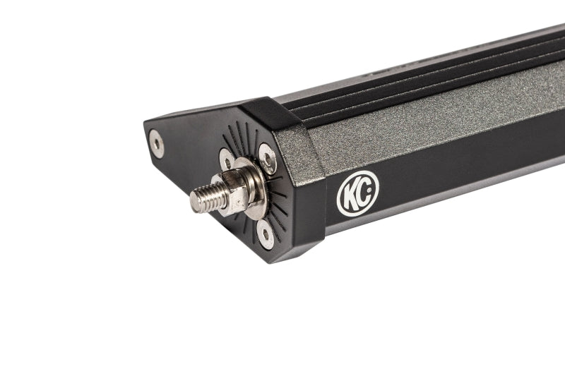 KC HiLiTES Jeep Wrangler JK 50in Overhead Xross Bar Light Mount (Bar Only) - Black, in use