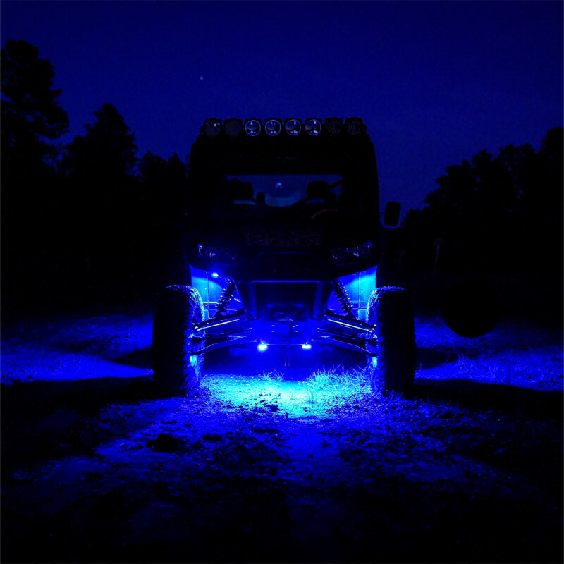 KC HiLiTES Cyclone V2 LED Replacement Lens - Blue (6-Pack), side view