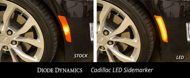 Diode Dynamics 14-19 Cadillac ATS/CTS Cadillac LED Sidemarkers Non V (Pair) Clear