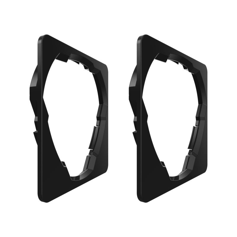 KC HiLiTES Square Universal Shrouds for FLEX ERA 3 Lights (Pair), mounted view