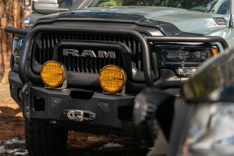 Yellow Rigid 360-Series 9in snap-on light cover shown from the front
