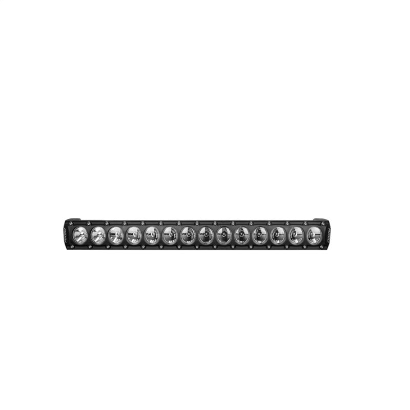 Rigid Industries Revolve 20in LED light bar with white trim ring, front view