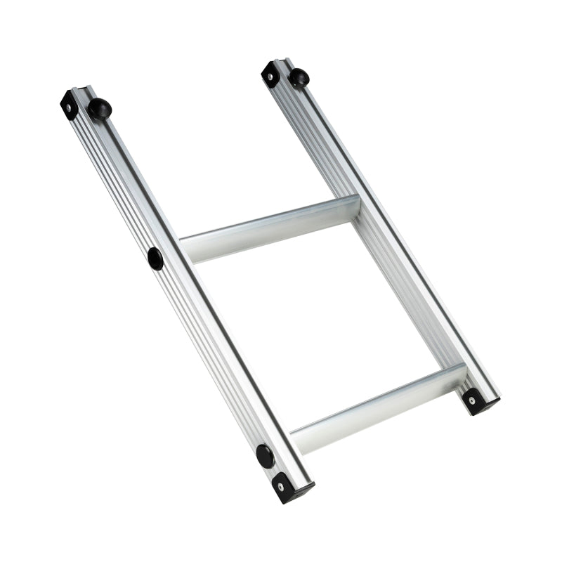 ARB rooftop tent ladder extension attached to a tent ladder