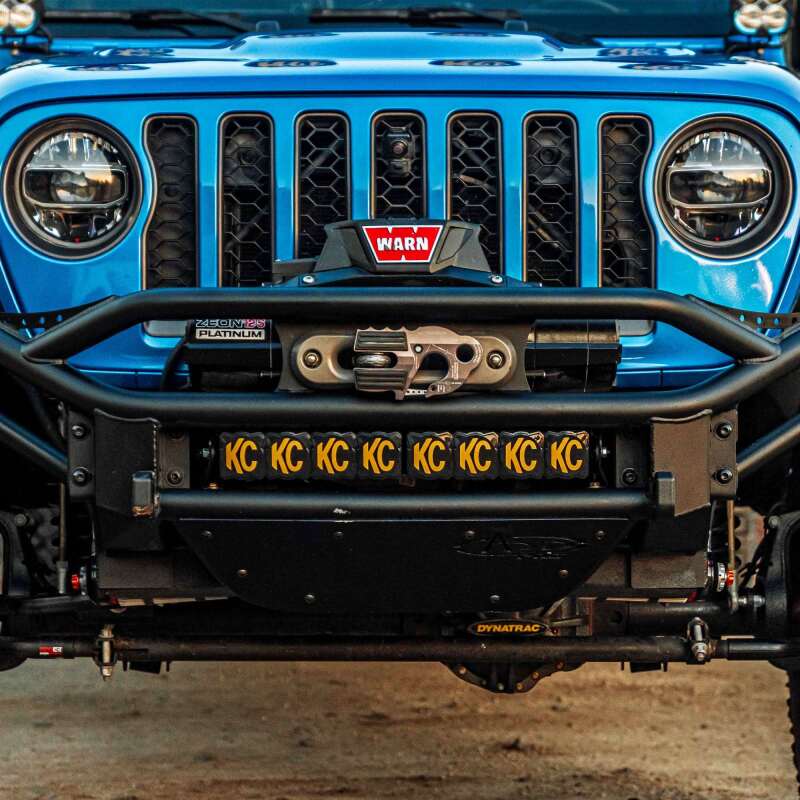 KC HiLiTES FLEX ERA 10in Light Bar Cover - Black (Cover Only), mounted view