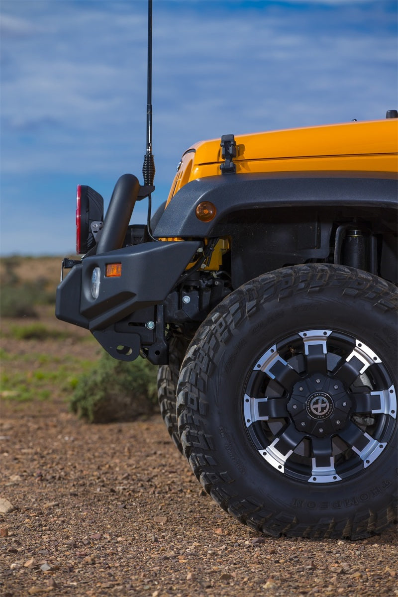 ARB Wrangler JK textured bull bar — side profile view