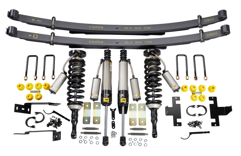 ARB Old Man Emu BP-51 suspension kit for Toyota Tundra, full kit layout