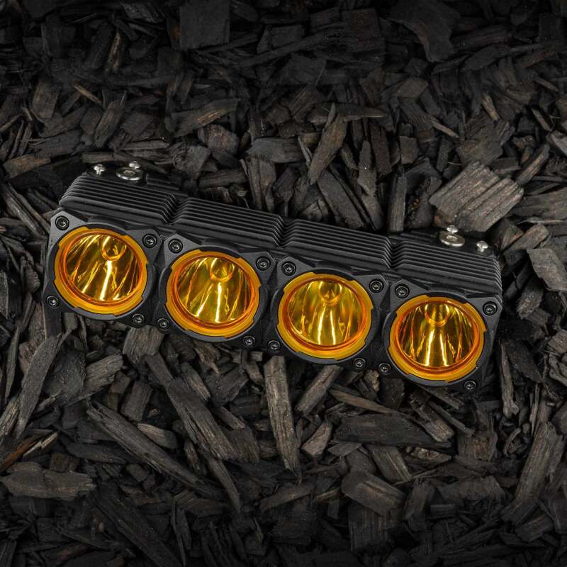 KC HiLiTES FLEX ERA Performance Yellow Spot Beam Lens for LED Light Bars, in use