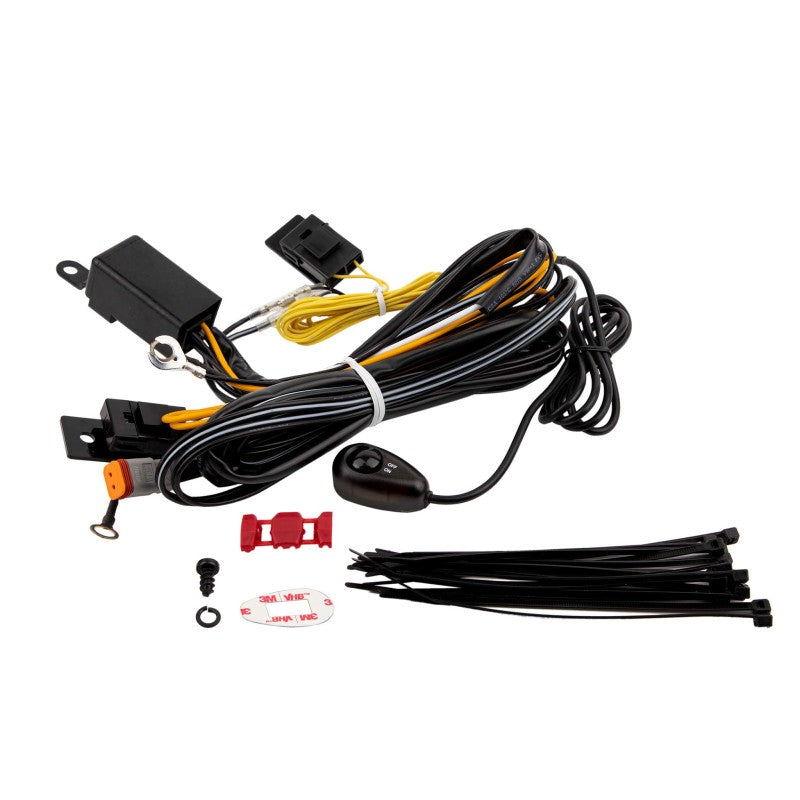 ARB wiring loom waterproof Deutsch plug and lit switch detail
