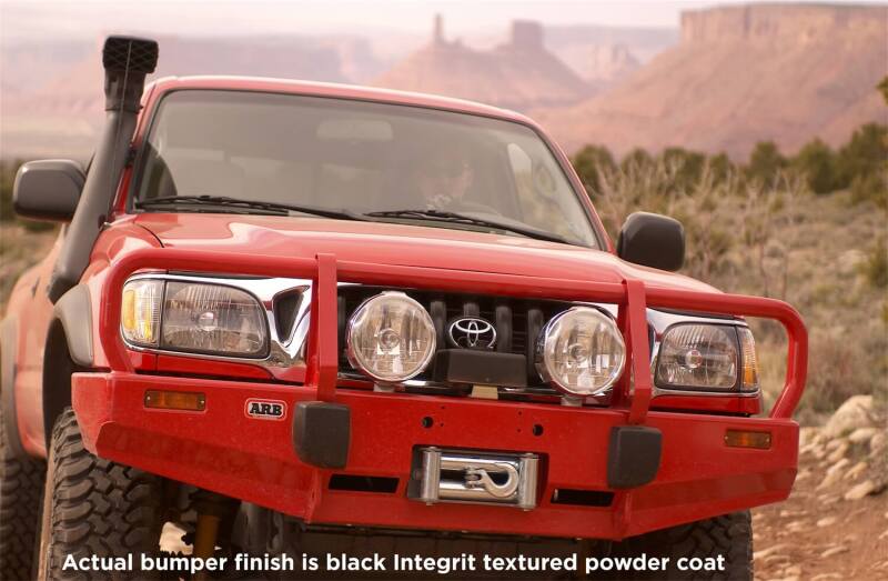 ARB Deluxe Integrit winch bumper for 1995-2004 Toyota Tacoma — straight-on front view