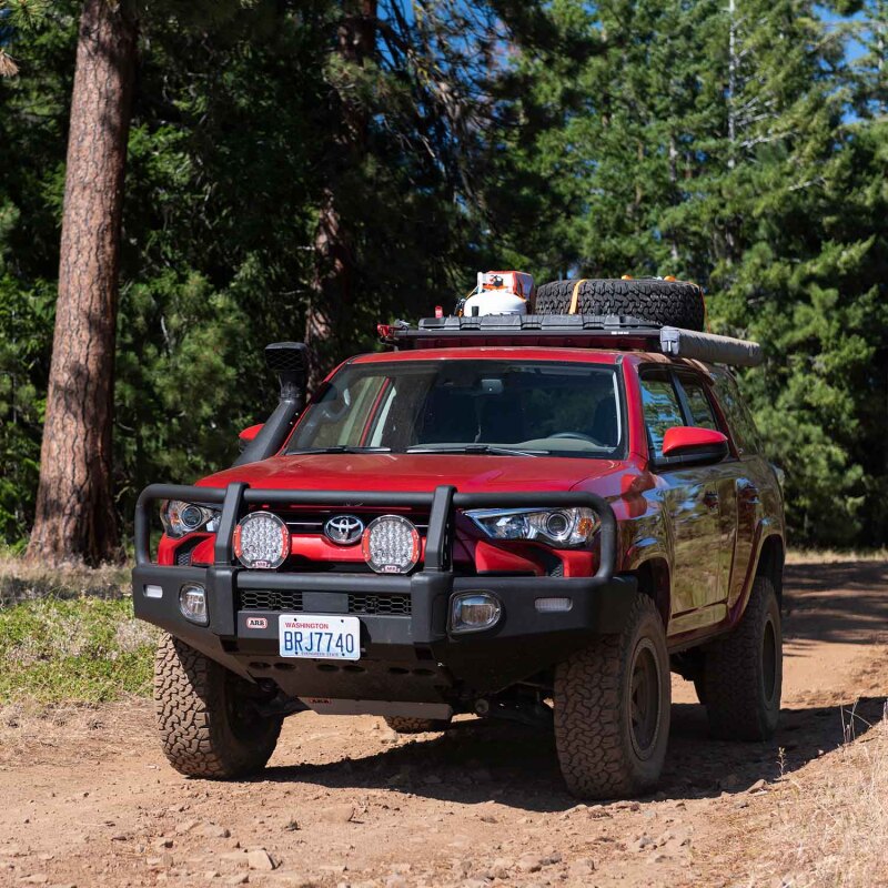 ARB Summit 4Runner bumper split-pan grille and winch access detail