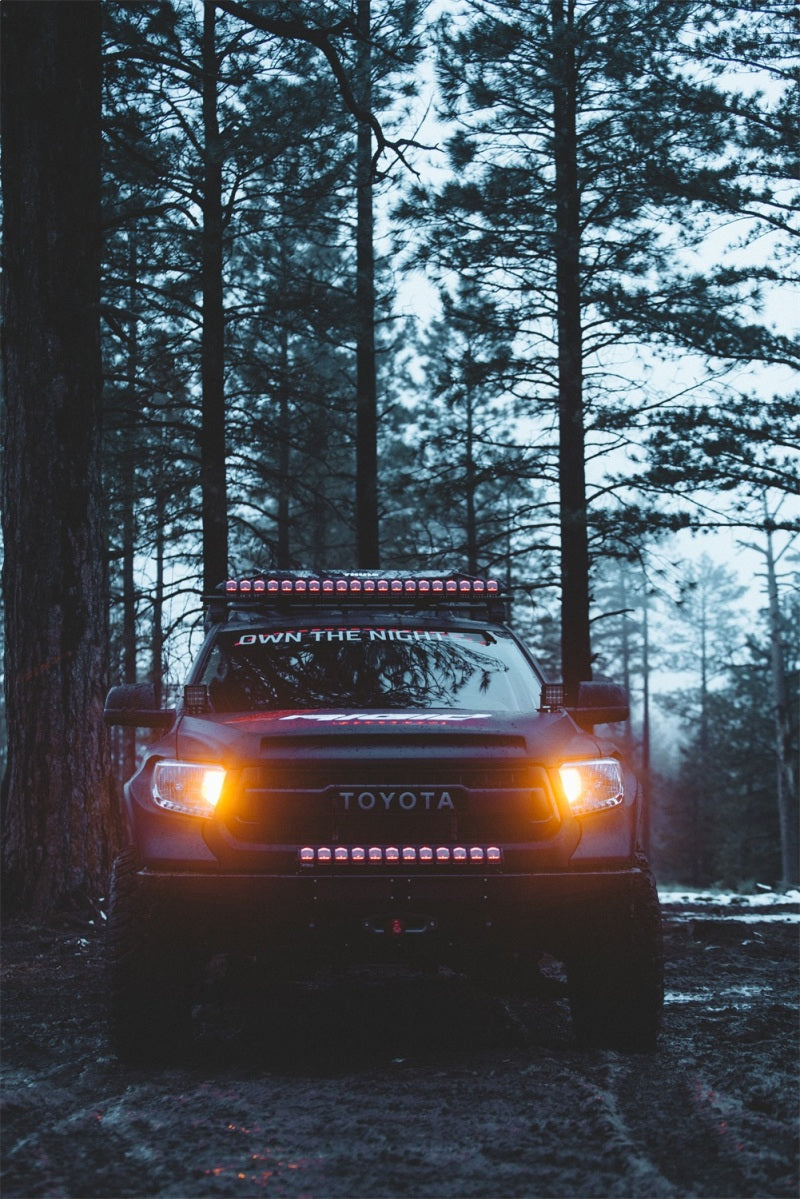 Rigid Industries 30in Adapt LED light bar with dash controller and RGB-W accent lighting