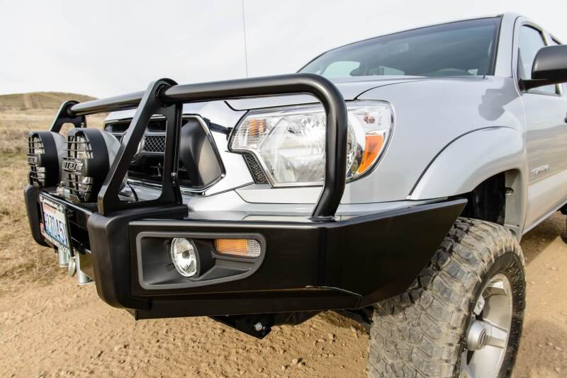 ARB Deluxe winch bumper for 2012-2015 Toyota Tacoma — straight-on front view