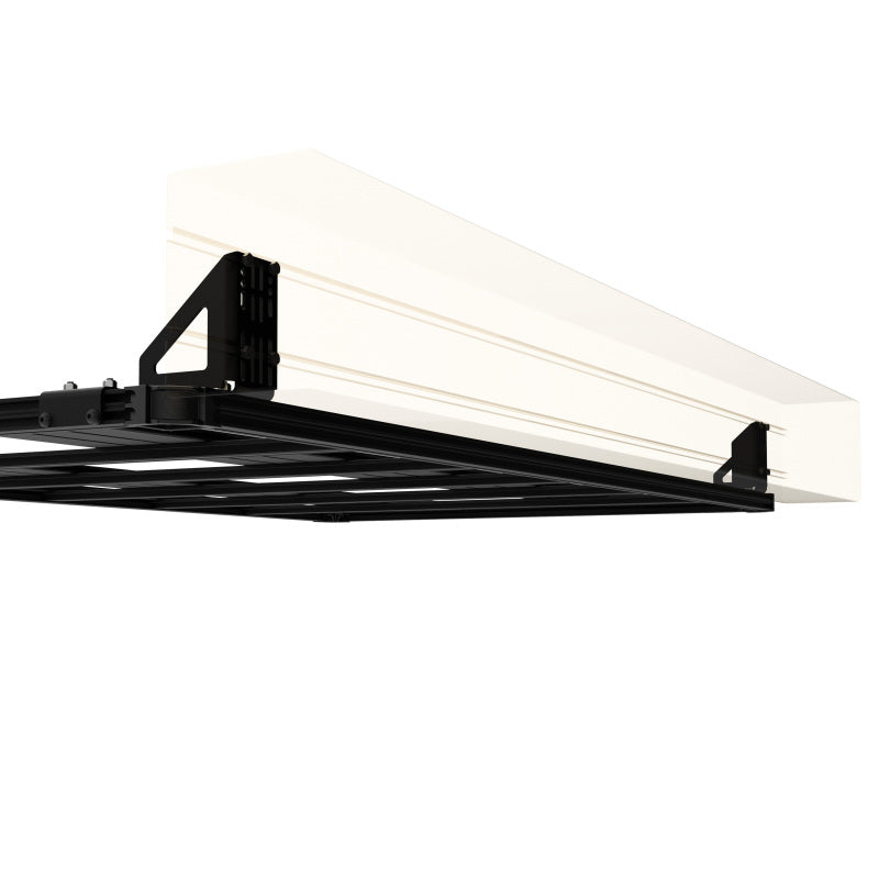 KC HiLiTES Platform One Roof Rack Awning Mounts (Rack Not Included), mounted view
