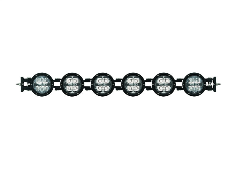 Rigid 360-Series Connect light bar glowing with RGBW backlighting across the assembly