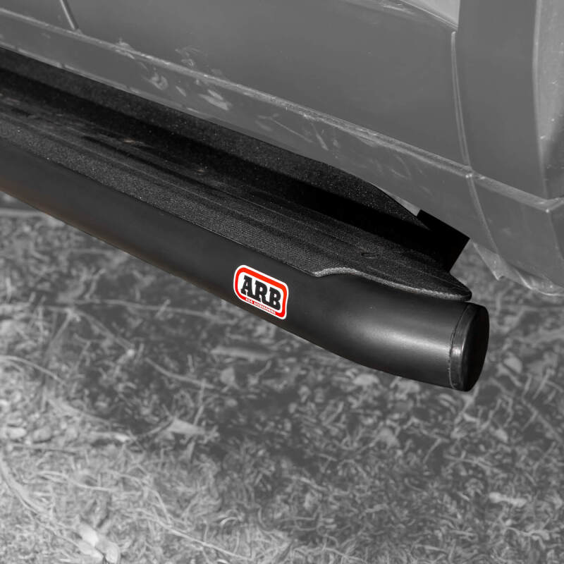 ARB Summit side step black powder coat frame mount on Land Cruiser 250