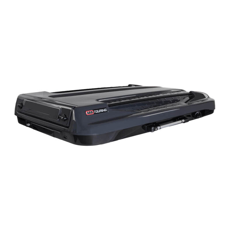 ARB Altitude hard shell rooftop tent mounted on vehicle, open