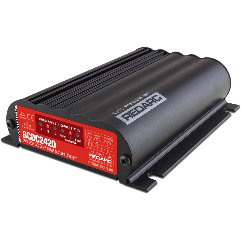 REDARC BCDC2420 In-Vehicle DC-DC Battery Charger - 24V 20A, view 1