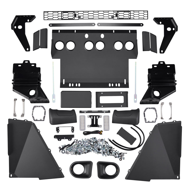 ARB Summit Bar split-pan grille and winch access door detail