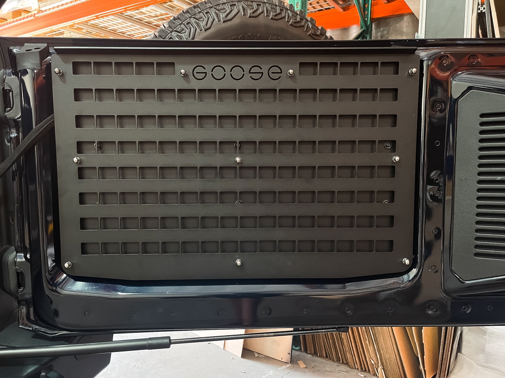 Ford Bronco 2021-Present 6 Gen. Tailgate Molle Panel Goose Gear Accessories Goose Gear- Overland Kitted