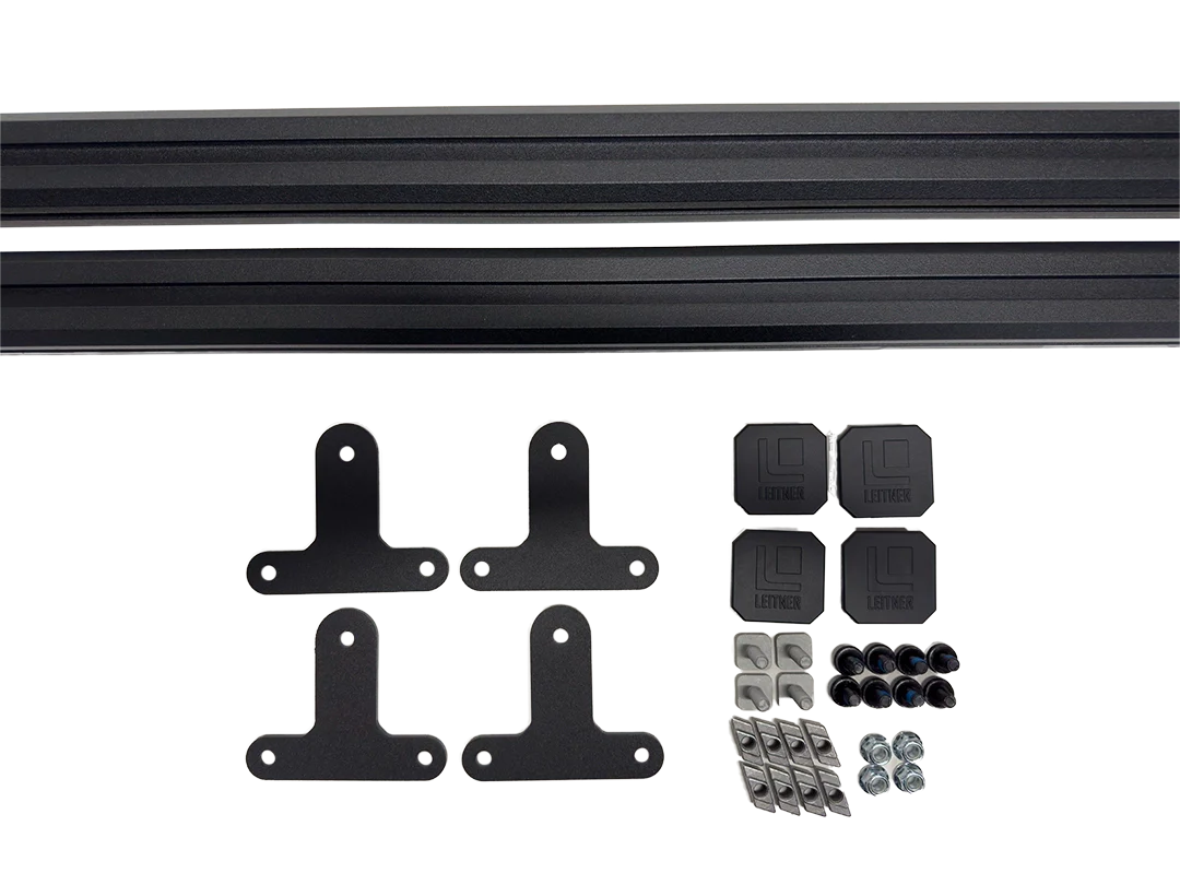 TWO BLACK LOAD BARS WITH HARDWARE