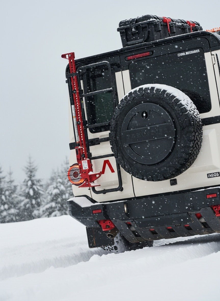 Ladder-Mounted Hi‑Lift Jack Carrier for INEOS Grenadier