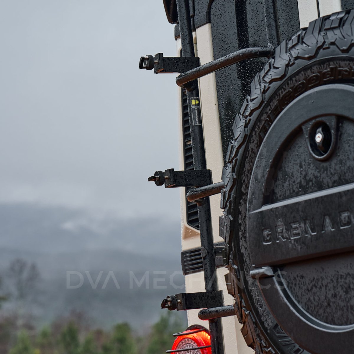 Ladder-Mounted Hi‑Lift Jack Carrier for INEOS Grenadier