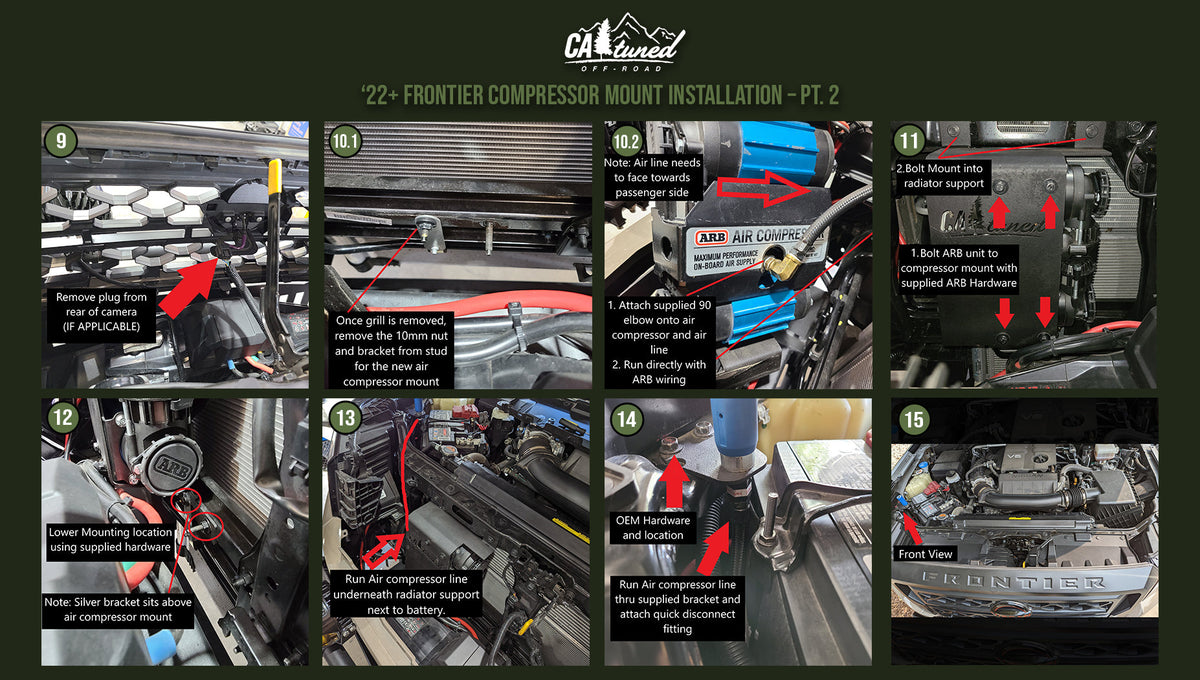 Installation instruction sheet, part 2, with a grid of photos