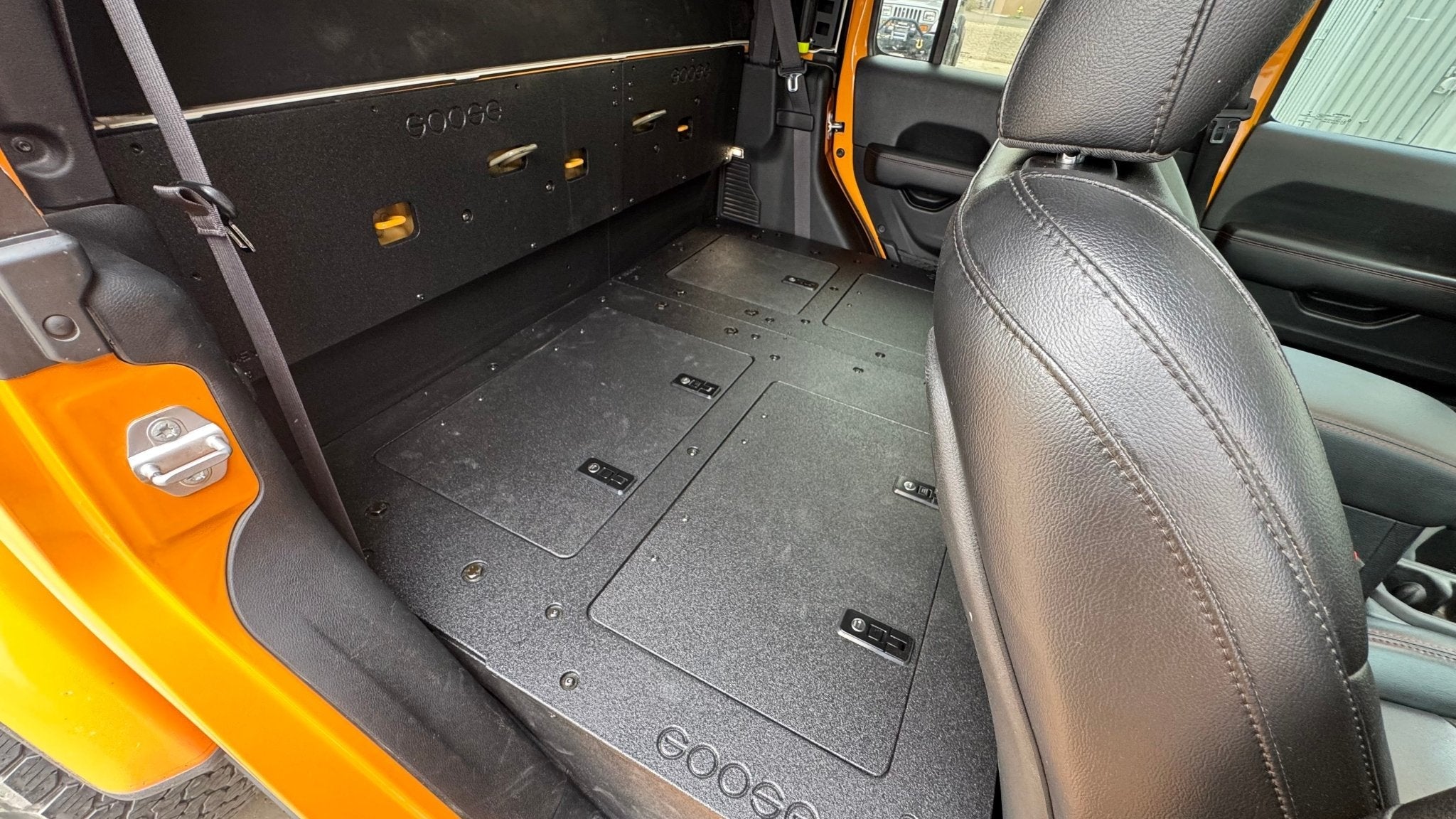 Jeep Gladiator 2019-Present JT 4 Door - Second Row Seat Delete Plate System - High Platform