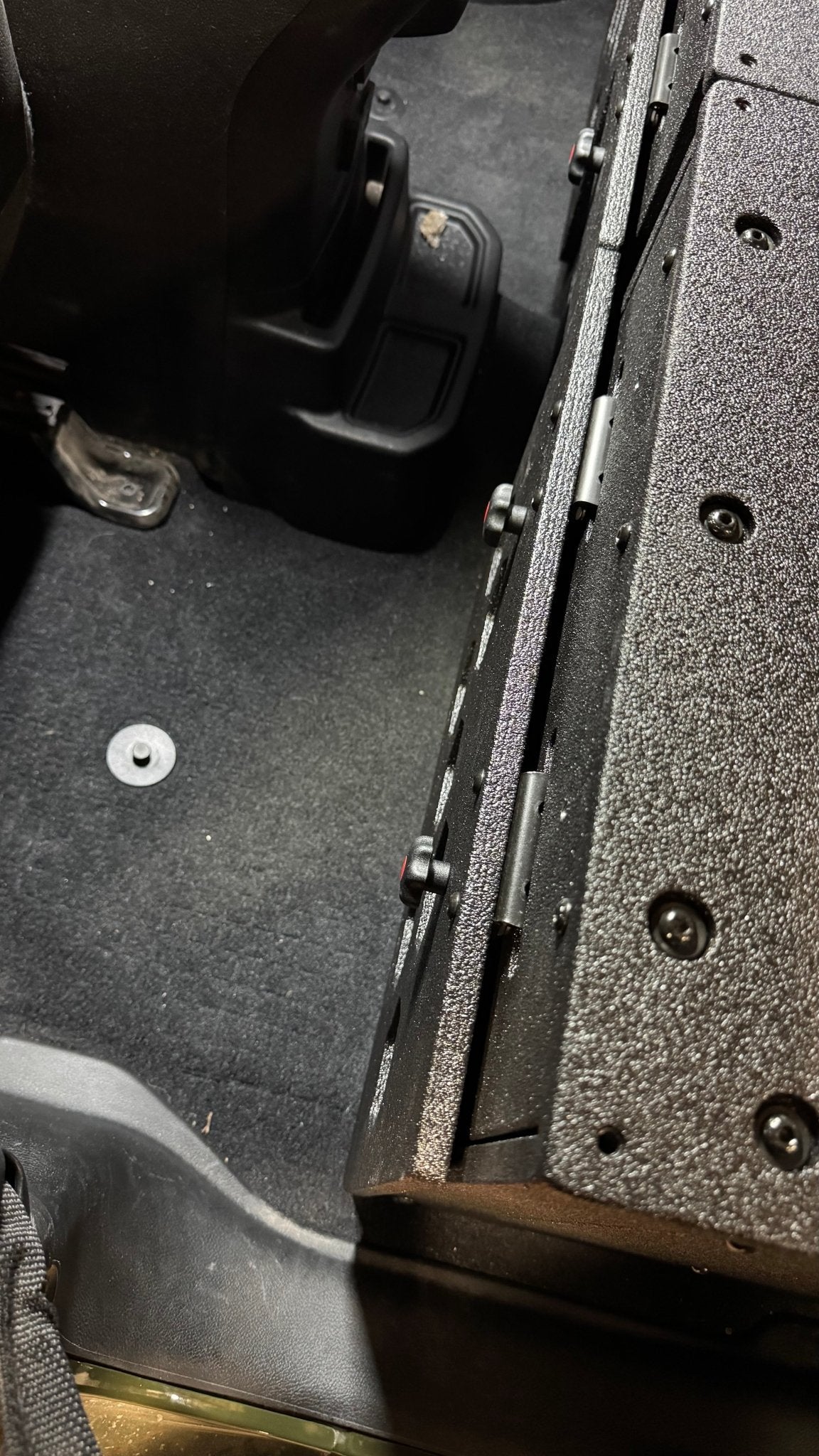 Jeep Wrangler 2018-Present JLU 4 Door - Second Row Seat Delete Plate System - 8" or 10" Module Based