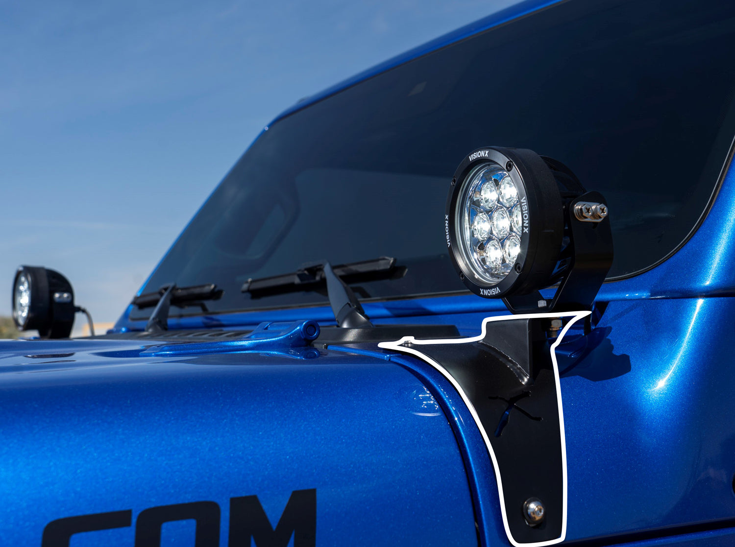 18+ Jeep JL / '20+ Jeep Gladiator Cowl Light Kit (With 3.7" CG2 Mini Cannon)